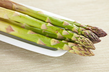 Image showing fresh green asparagus