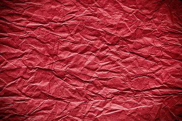 Image showing red crumpled paper background