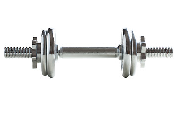 Image showing chrome dumbell