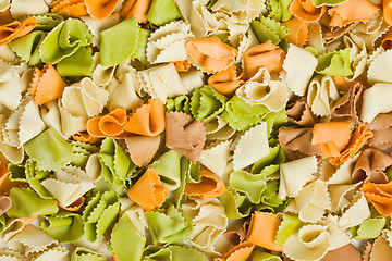 Image showing raw colored pasta