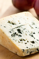 Image showing blue cheese on kitchen table