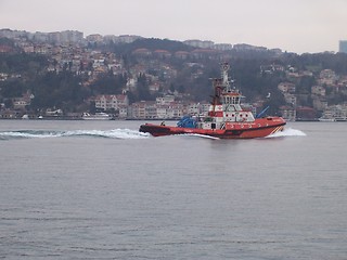 Image showing Fast ship