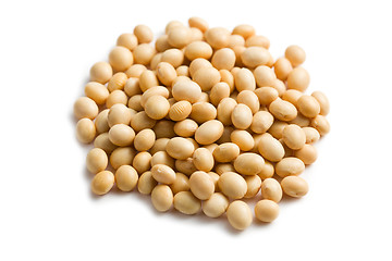 Image showing soya beans on white background