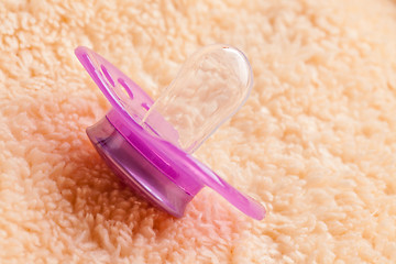 Image showing the pacifier on soft background