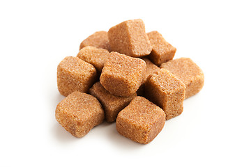 Image showing brown cubes of sugar