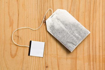 Image showing tea bag on table