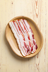 Image showing slices smoked bacon