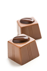 Image showing two chocolate pralines