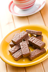 Image showing chocolate biscuit