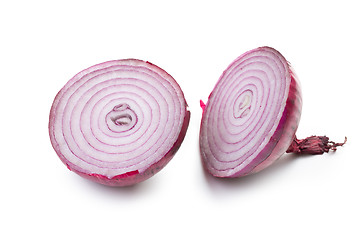 Image showing sliced red onion