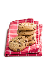 Image showing pile of chocolate cookies