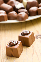 Image showing two chocolate pralines