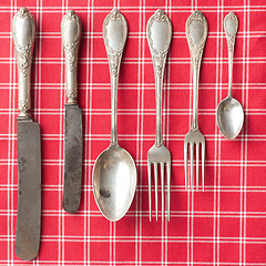 Image showing old cutlery