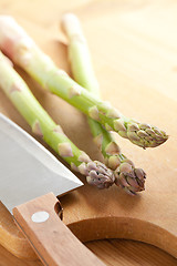 Image showing fresh green asparagus