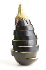 Image showing sliced eggplant