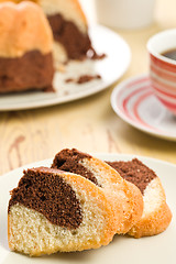 Image showing marble cake