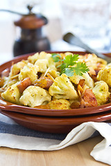 Image showing Roasted Cauliflower with Ham