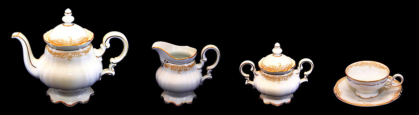 Image showing Expensive Porcelain Teaset