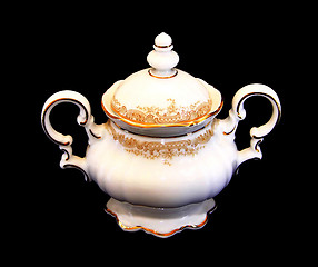 Image showing Expensive Porcelain Teaset Sugar Pot