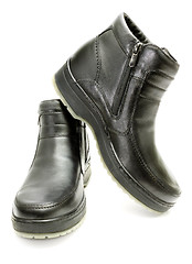 Image showing Black insulated boots