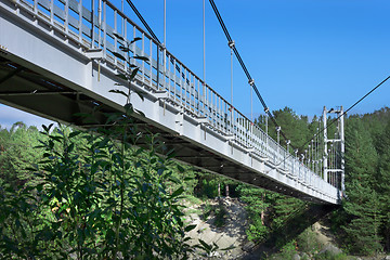 Image showing Bridge thrown across the ravine