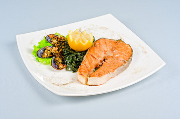 Image showing salmon steak