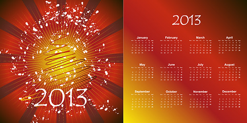 Image showing calendar to a new 2012 year