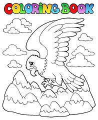 Image showing Coloring book bird image 2