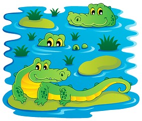 Image showing Image with crocodile theme 1