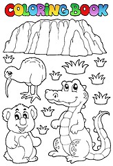 Image showing Coloring book Australian fauna 3