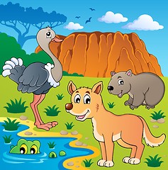 Image showing Australian animals theme 5