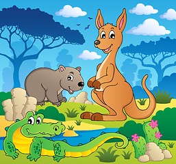 Image showing Australian animals theme 1