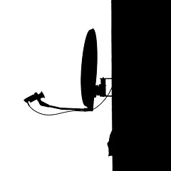 Image showing satellite silhouette