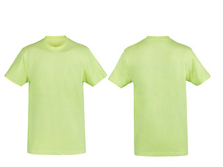 Image showing Green T-shirt isolated on white background