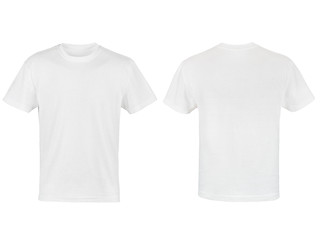 Image showing two white T-shirt isolated on white background