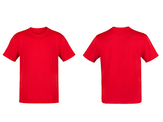 Image showing Red T-shirt isolated on white background