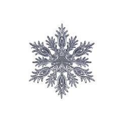 Image showing Christmas snowflake isolated on white background