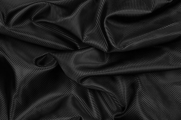 Image showing Black satin background