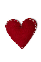 Image showing Red Heart Christmas Decoration