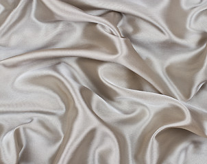Image showing white satin fabric as a background