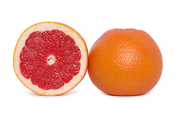 Image showing grapefruits on white background