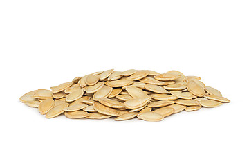 Image showing Pumpkin Seeds (Pepitas) Isolated on White Background