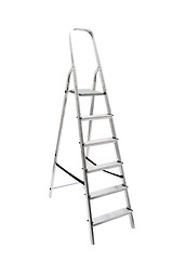 Image showing metal ladder isolated on white