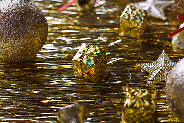 Image showing Decorative gold background
