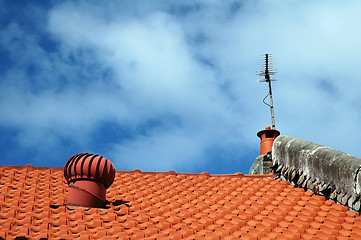 Image showing tiled roof detail