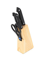 Image showing Knife block, isolated on white background.