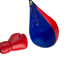 Image showing strike on a punching bag