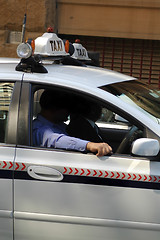 Image showing taxi driver detail