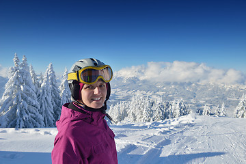 Image showing winter  fun and ski