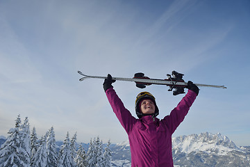 Image showing winter  fun and ski